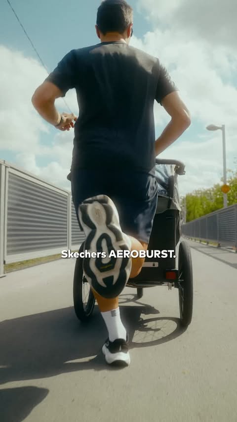 Instagram post by @charlesouimet for SKECHERS. Caption reads: [...] up day after day. That’s why the....