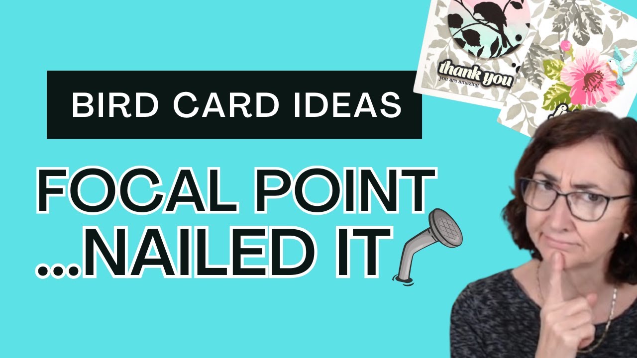 YouTube post by @lostinpaper for Spellbinders Paper Arts. Caption reads: Bird Focal Point Card Ideas: Simple Techniques....