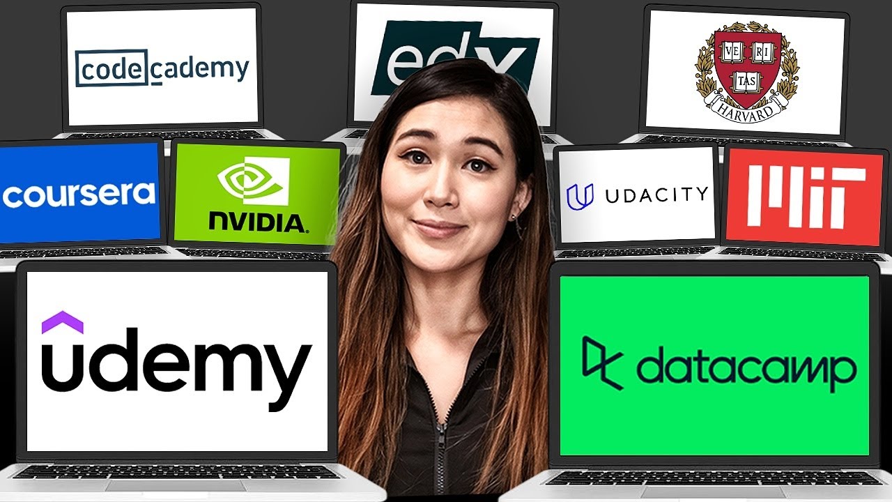 YouTube post by @maddyzhang for Coursera. Caption reads: I Tried 50 AI Engineering Courses. Here Are the....