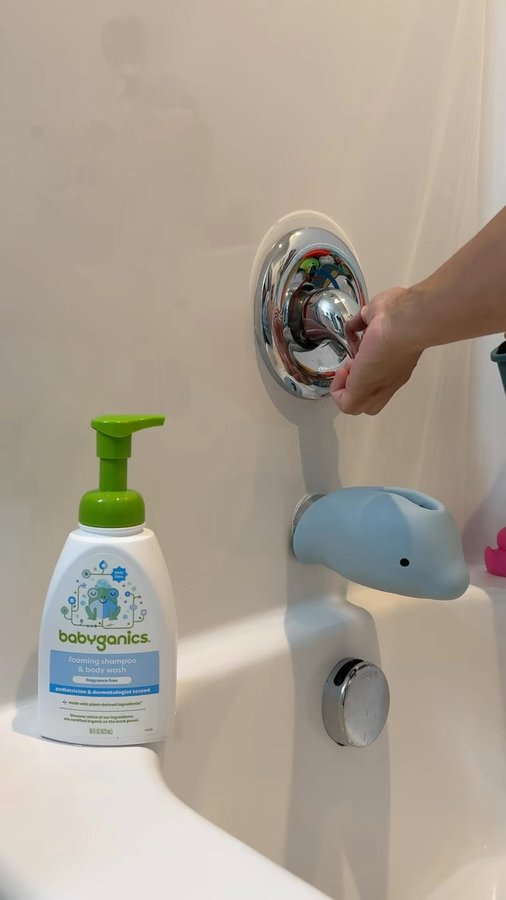 Instagram post by @thekirbycrew_ for babyganics. Caption reads: [...] routine! I use the fragrance free....