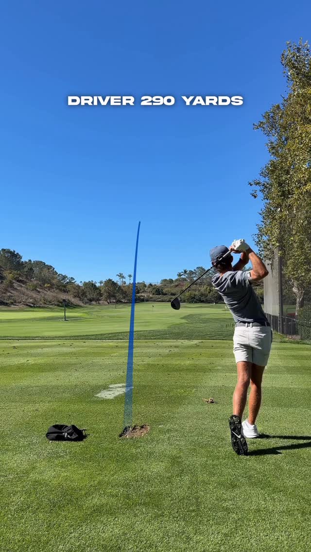 Instagram post by @milesrussellgolf for TaylorMade Golf. Caption reads: Lasers with the young lefty. Check out Miles....