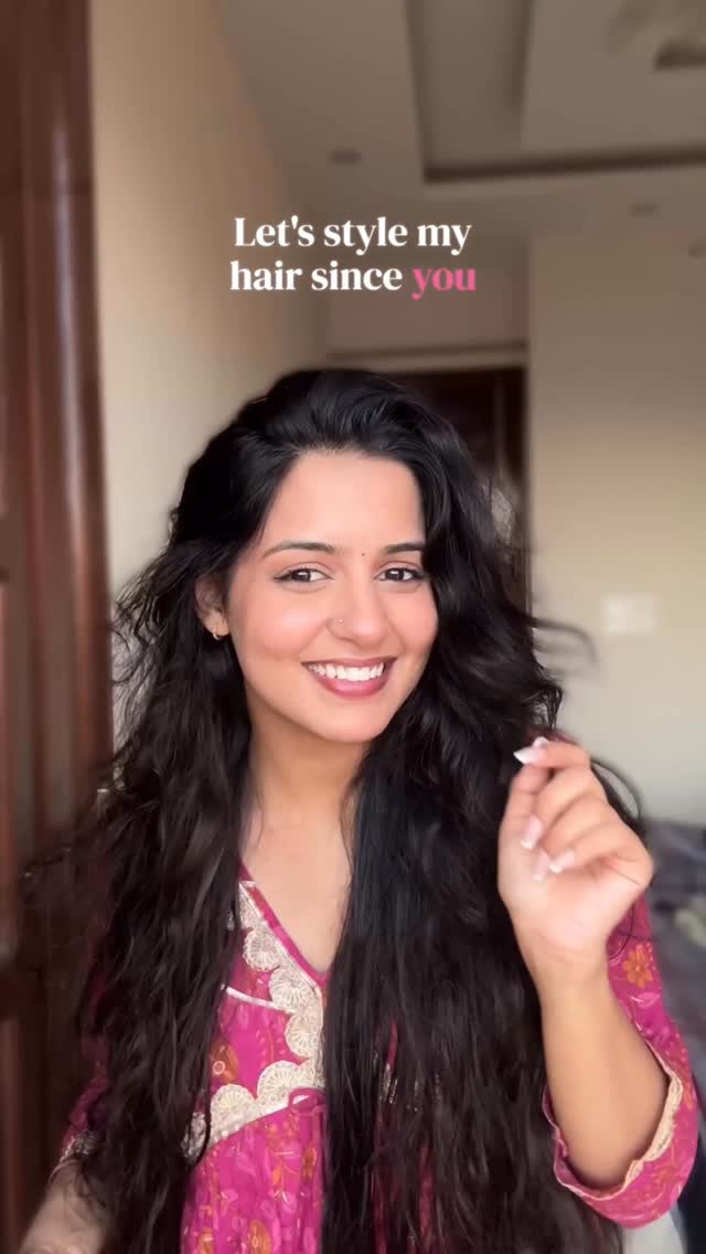 Instagram post by @iishmita for BBlunt. Caption reads: Noticeably less frizz and more shine after every....