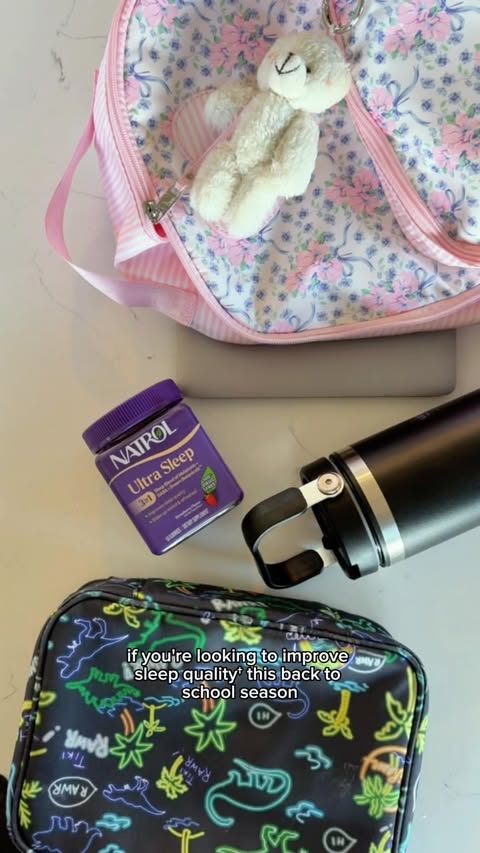 Instagram post by @itsgoodbyetwenties for Natrol. Caption reads: [...] back-to-school is for parents too. 😅....