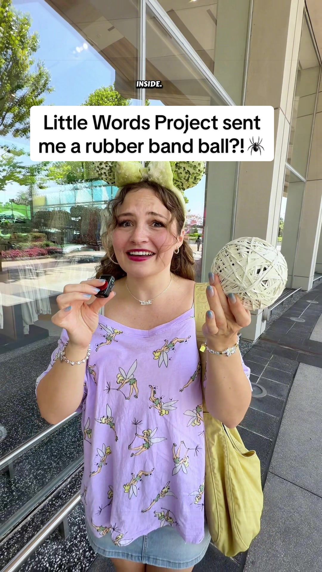 TikTok post by @pincessshannon for Little Words Project. Caption reads: [...] a fun package to unbox, thanks @Little Words....