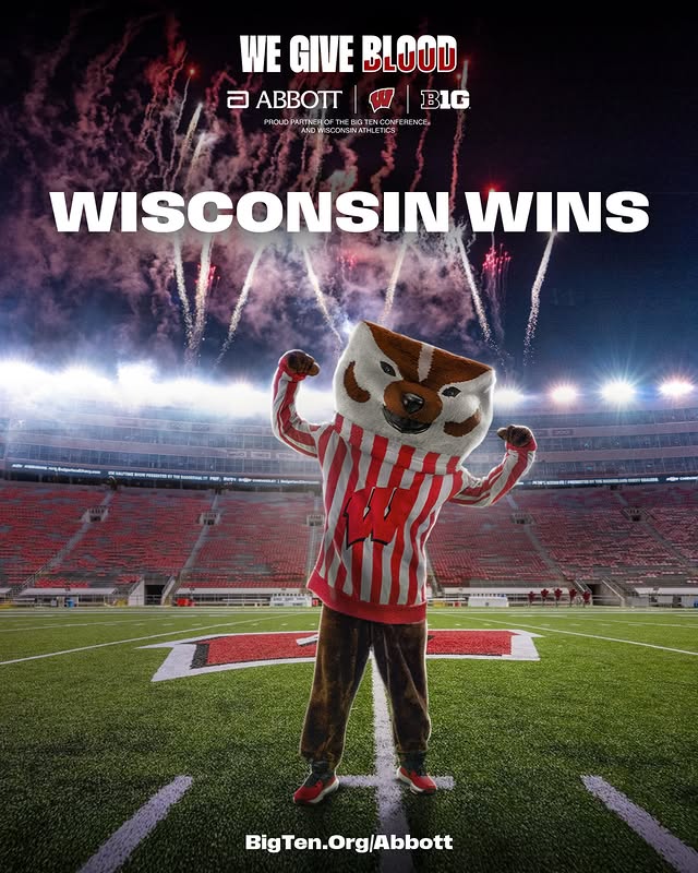 Instagram post by @bigtennetwork for Abbott. Caption reads: This season, the Big Ten showed up BIG. All 18....