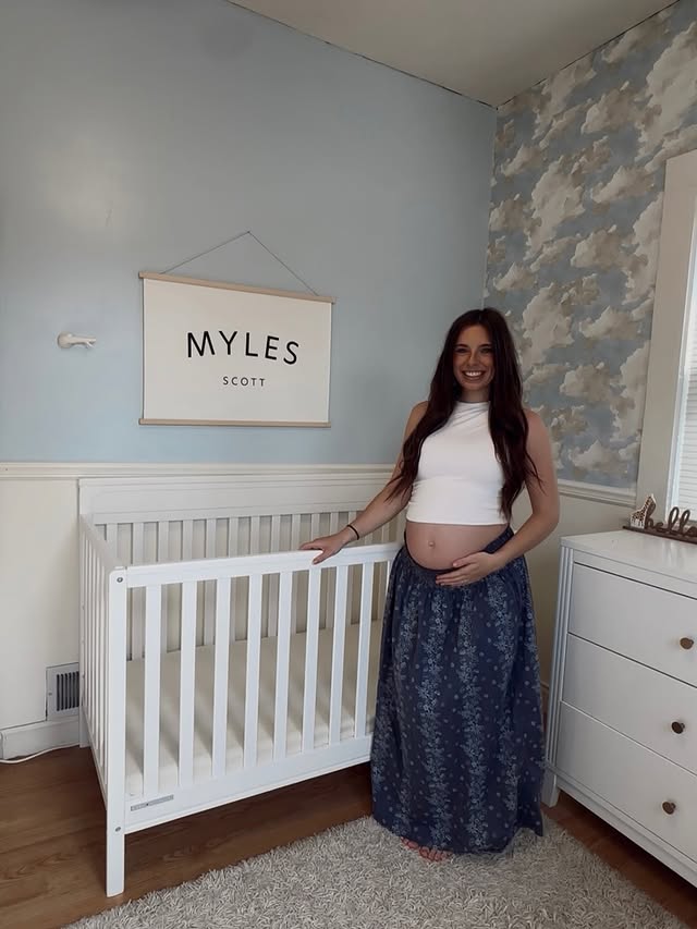 Instagram post by @sierra_beckner for Delta Children. Caption reads: The dreamiest crib just released by Delta....