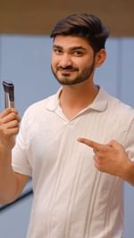 Instagram post by @piyush_sahu._ for Philips News. Caption reads: Get your professional finish at home with the....