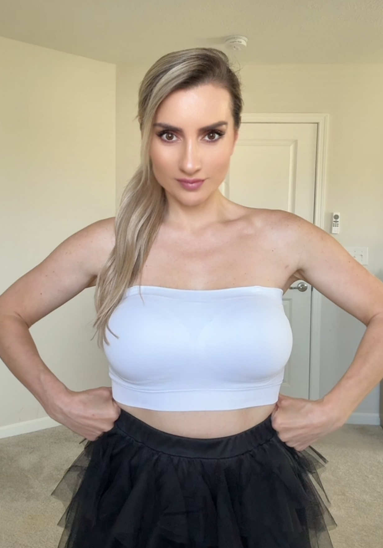 TikTok post by @dileks_journal for Truekind. Caption reads: [...] halter tops, and everyday outfits 🙌....