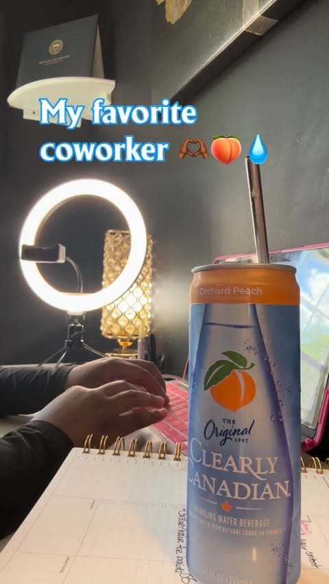 Instagram post by @theemakethatmagic for Clearly Canadian. Caption reads: I’d like to think that my @clearlycanadian is....