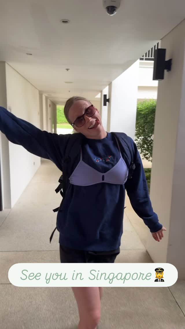 Instagram post by @_king_lil for JOLYN. Caption reads: Jetting off to Singapore✈️ with my favorite JOLYN....