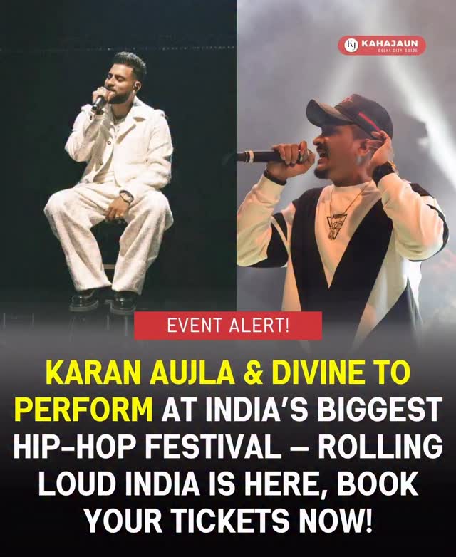 Instagram post by @kahajaun for Rolling Loud. Caption reads: [...] India — and it’s bringing the heat. Rolling....