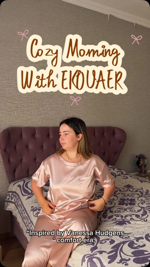 Instagram post by @ugctatia_ for Ekouaer. Caption reads: [...] own Fall Into Real Comfort moment with....
