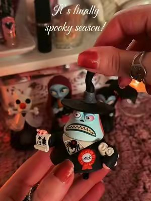 TikTok post by @royalnightmare for POP MART US Localshop. Caption reads: To start off the season 🎃👻 #TimBurton #popmart....
