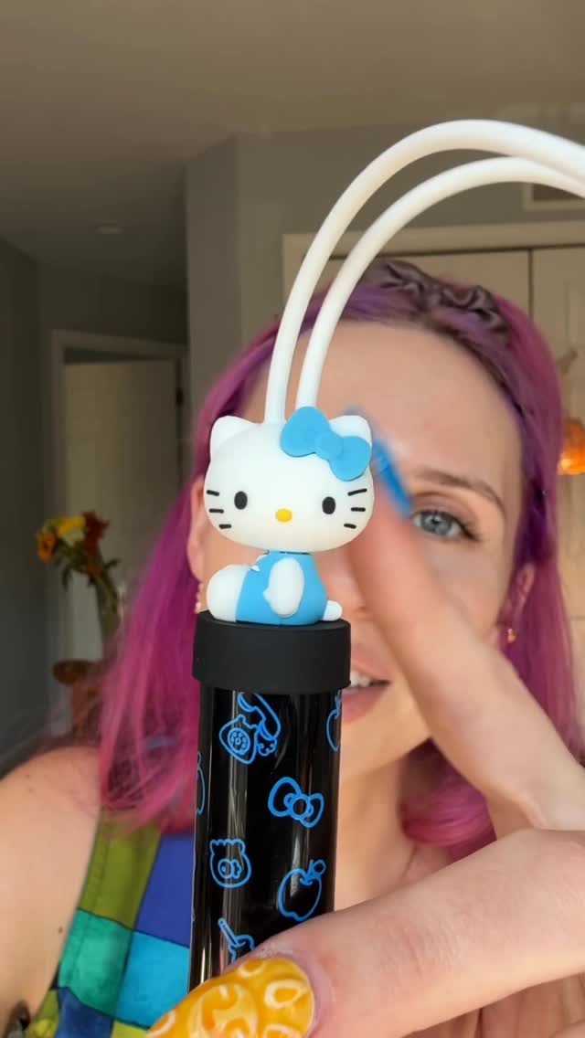 Instagram post by @livvyloveasmr for Hello Kitty. Caption reads: the duo I’ve loved for years… now in Hello Kitty....