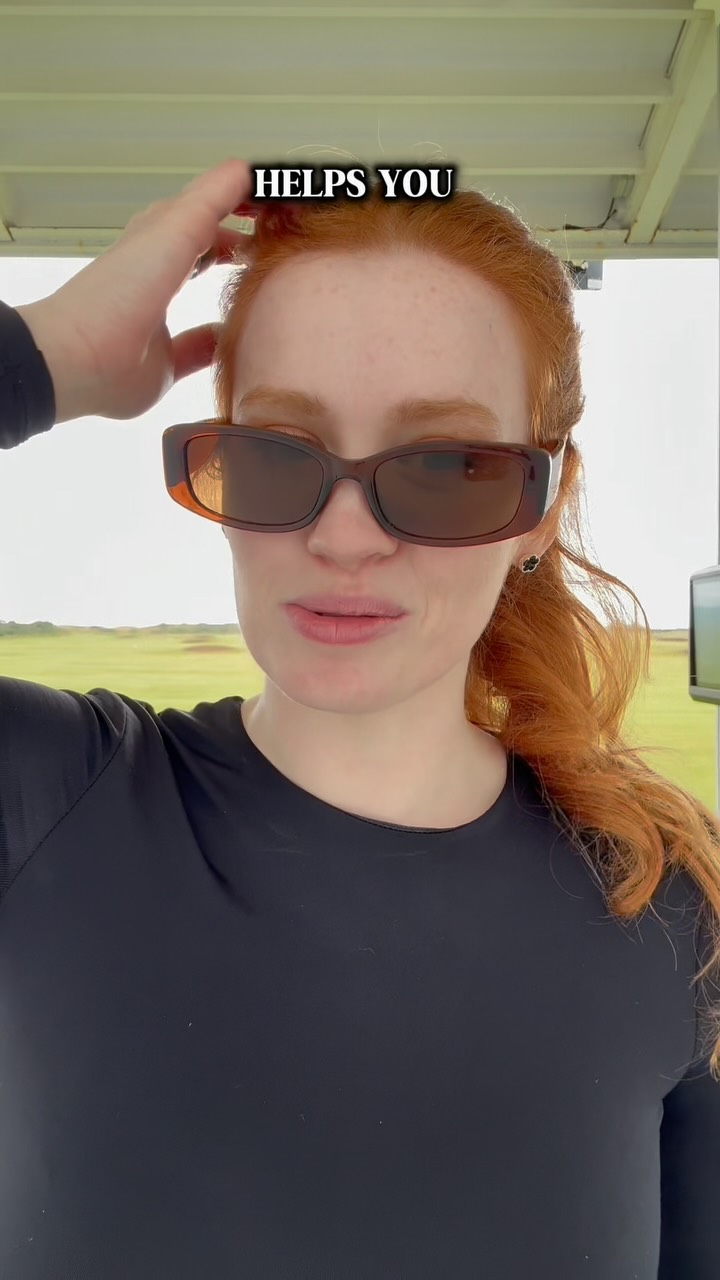 Instagram post by @stephaniecheapeofficial for COBRA Golf. Caption reads: This 7 Iron golf drill has loads of you trying it!....