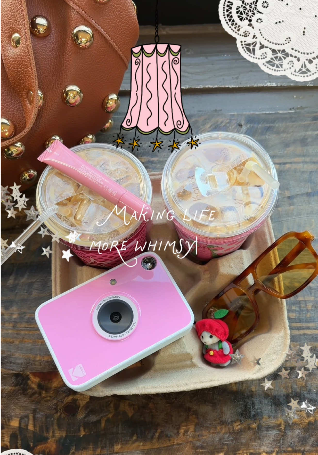 TikTok post by @allthingslillyann for Kodak. Caption reads: [...] all of the whimsy moments with my cutie....