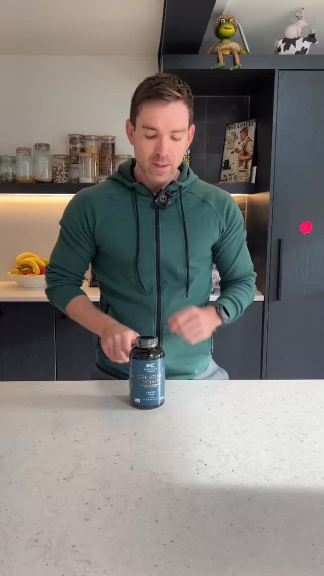 Instagram post by @danieldavey for Kinetica Sports. Caption reads: #ad New Creatine Tablets are an absolute game....