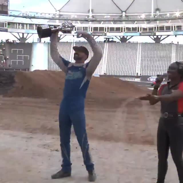 Instagram post by @bgranger2 for Monster Jam. Caption reads: The final event of 2025 belongs to @BGranger2 🏆....