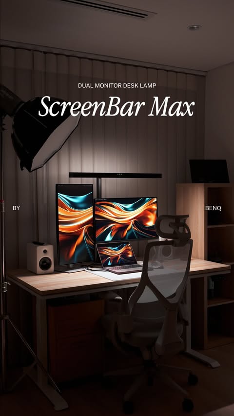 Instagram post by @_lifeofsx for BenQ. Caption reads: [...] the monitor screen bar is now here from....