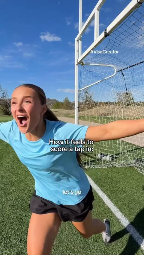 Instagram post by @brittany1wilson for Visa. Caption reads: Visa signed me to Tap In FC #VisaCreator Tap in....