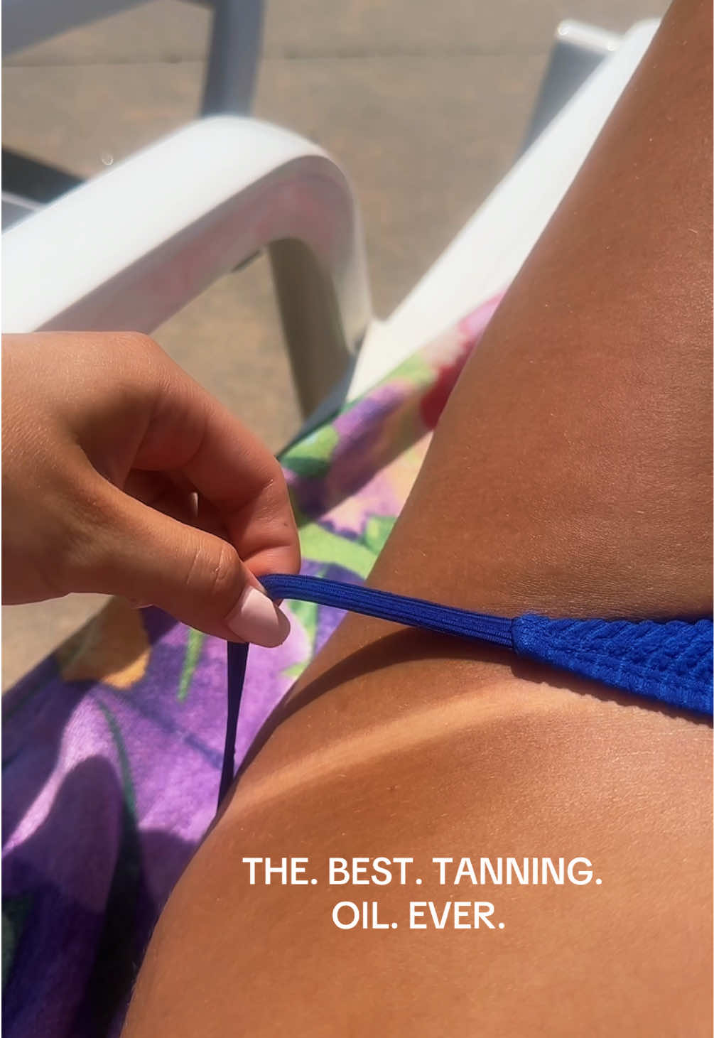 TikTok post by @avarygg for Hawaiian Tropic. Caption reads: A must for summer. @Hawaiian Tropic #tanning....