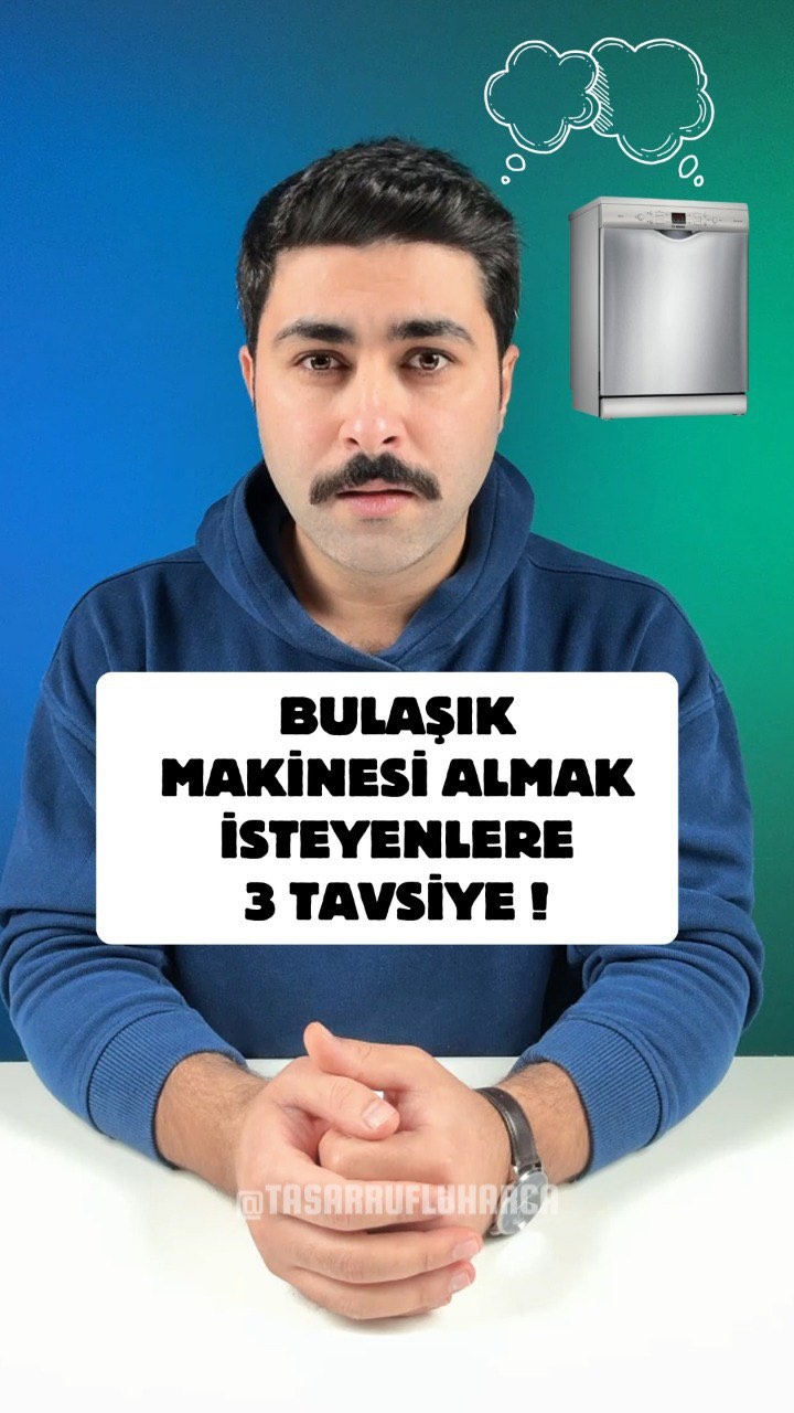 Instagram post by @tasarrufluharca for Bosch Home DE. Caption reads: Bulaşık makinenizden memnun musunuz? Markası ne ve....
