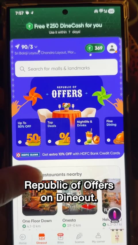 Instagram post by @pratsblog for Swiggy. Caption reads: [...] I did a full food trail smarter with....