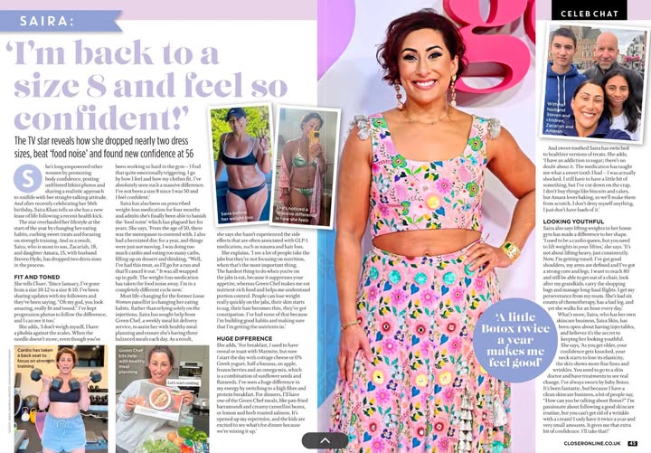 Instagram post by @iamsairakhan for Green Chef. Caption reads: [...] for covering my partnership with....