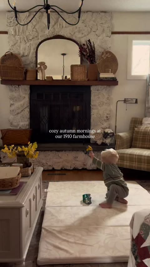 Instagram post by @rebeccalynnhome for Toddlekind. Caption reads: we can’t get enough of our new @Toddlekind tumble....