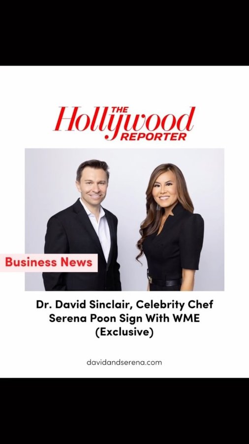 Instagram post by @chefserenapoon for Hollywood Reporter. Caption reads: [...] the aging process.🙏🏼 Thank you....
