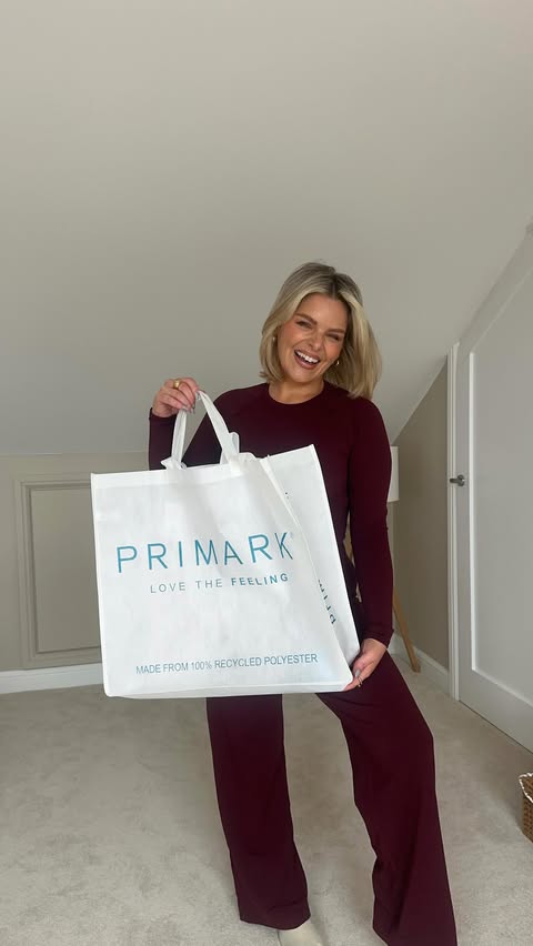 Instagram post by @emmakehoe for Primark. Caption reads: [...] Palazzo Set is the Major Find from @primark....