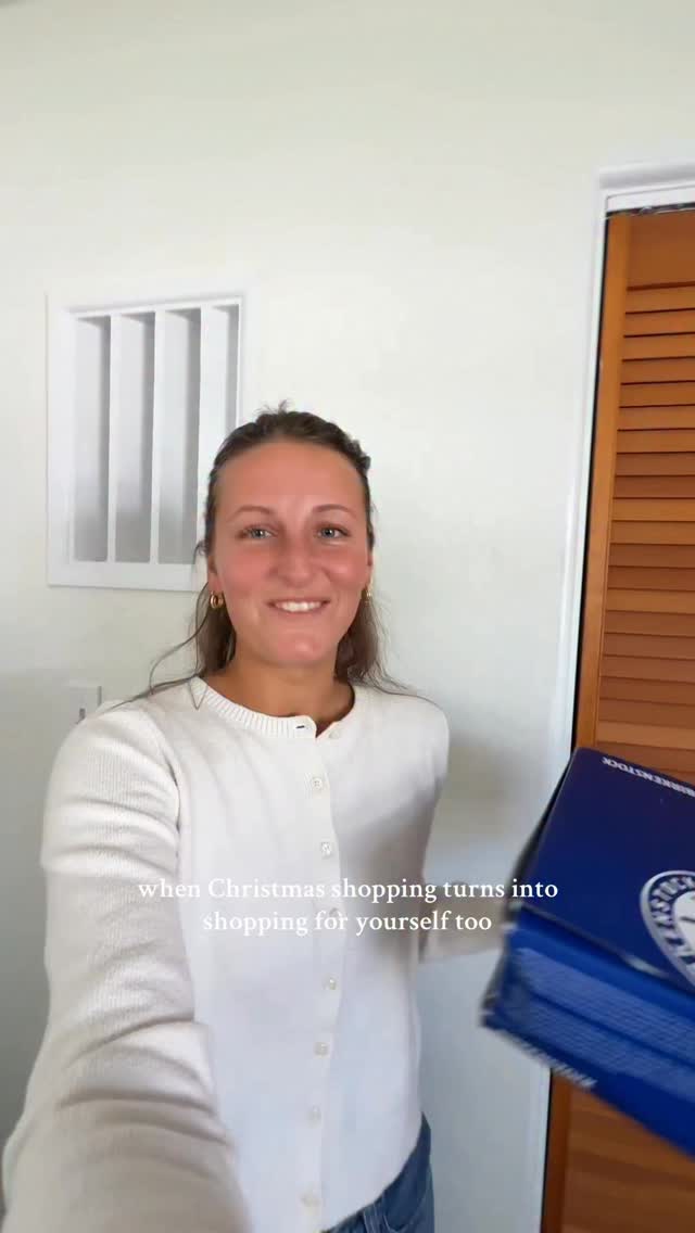 Instagram post by @hanna_noellee for Birkenstock. Caption reads: Gift giving is one of my love languages and it....