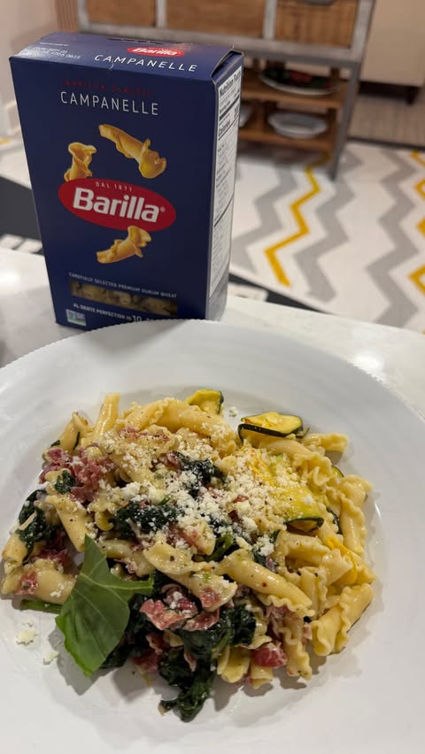 Instagram post by @kdmkitchen for Barilla. Caption reads: [...] everyone coming back for more thanks to....