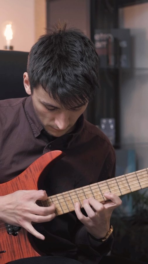 Instagram post by @connor.kaminski for Submission Audio. Caption reads: [...] for all rhythm guitars / @submissionaudio....