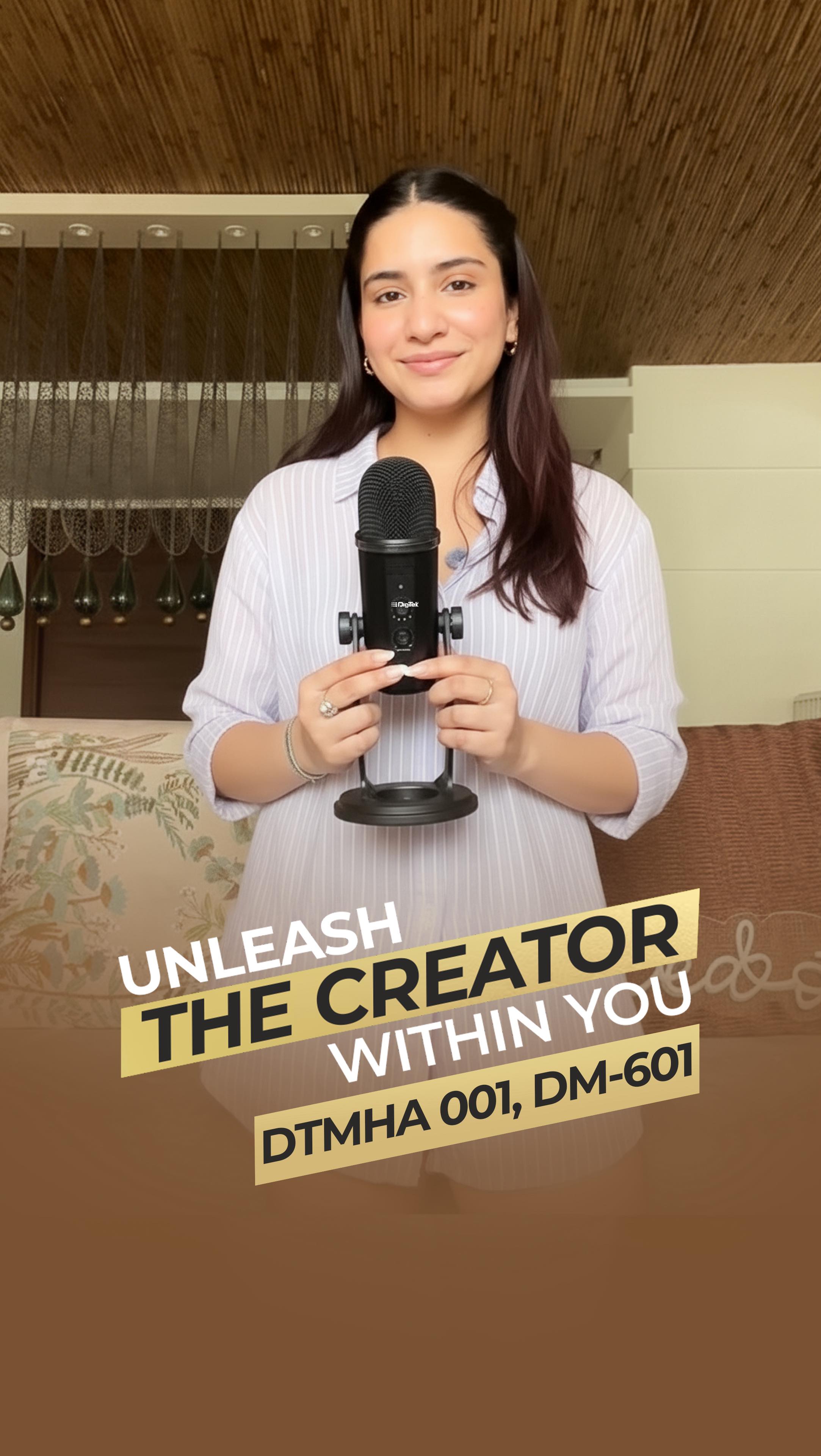 Instagram post by @giaguptaaa for Digitek. Caption reads: THE MICS ARE HEREEEE 

Also there’s a little....