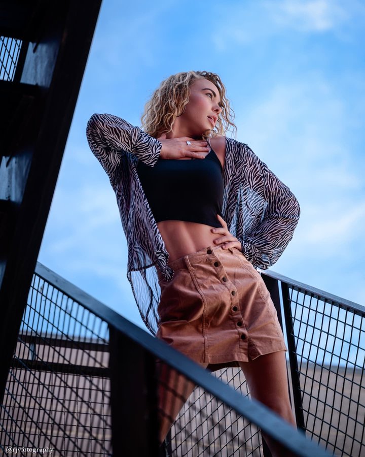 Instagram post by @rjvfotography for The Camera Store. Caption reads: [...] Muse: @hayleyswancar Event: @thecamerastore....