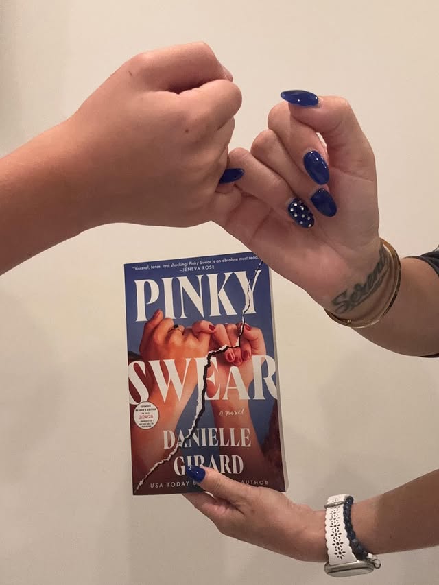 Instagram post by @stacy40pages for Atria Books. Caption reads: [...] by Danielle Girard. Thanks to @atriabooks....