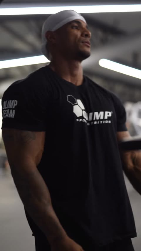 Instagram post by @eltonpintomota for Olimp Sport Nutrition. Caption reads: No matter how you feel, get up and go do what you....