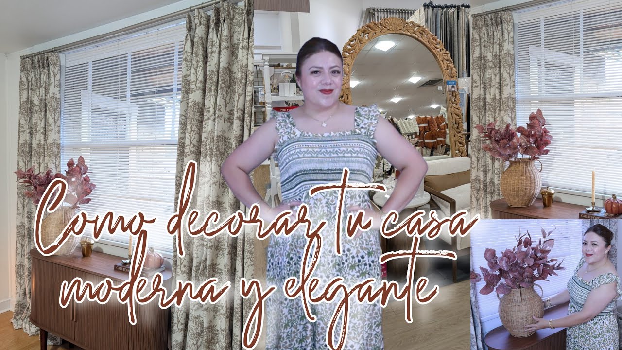 YouTube post by @LaCruzTV for Poshmark. Caption reads: Como decorar tu casa moderna y elegante/ “Mrs.....