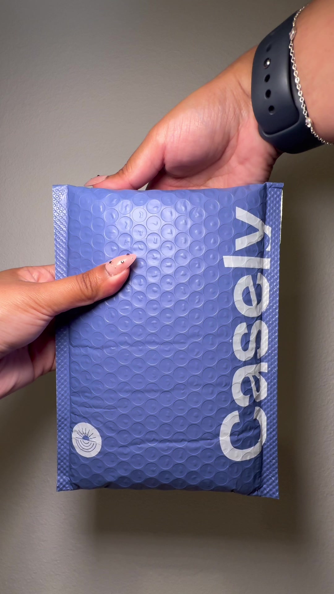 TikTok post by @christinavlogs_ for Getcasely. Caption reads: the CUTEST case for the holiday season!! 🧸❤️ ....