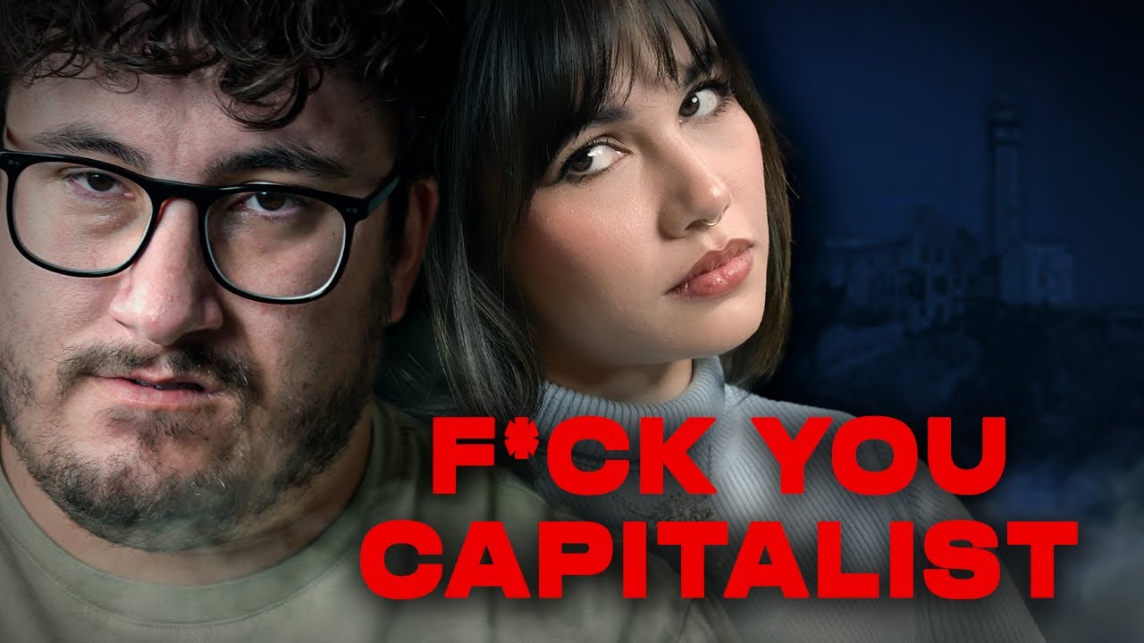 YouTube post by @CalebHammer for Fizz. Caption reads: Socialist Brat Thinks She's Entitled To Your Money....