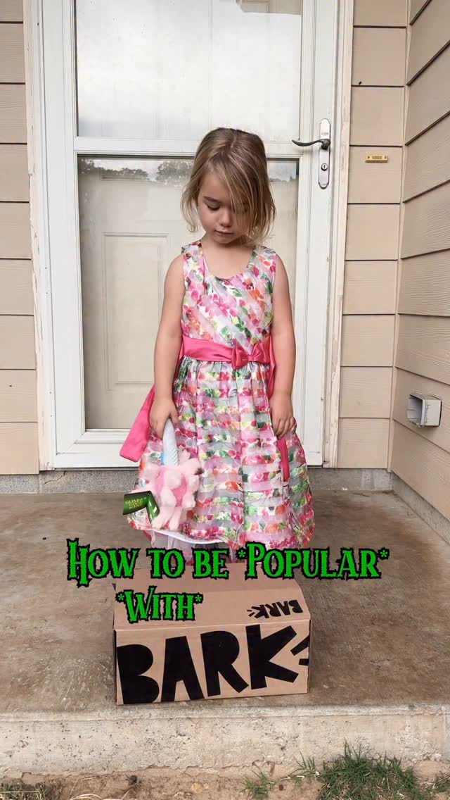 Instagram post by @von.jakoba for BarkBox. Caption reads: River is showing Brenna how to be popular with the....