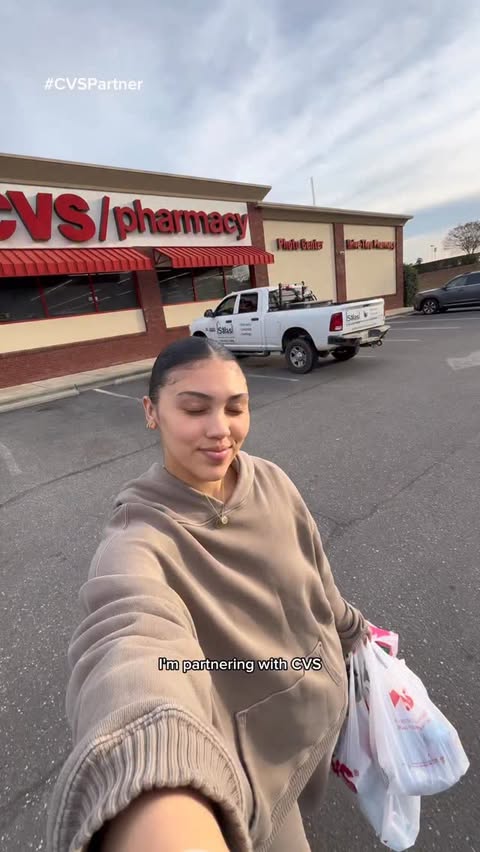 Instagram post by @alondra.leneisha for CVS. Caption reads: #CVSPartner Holiday shopping made easy at....