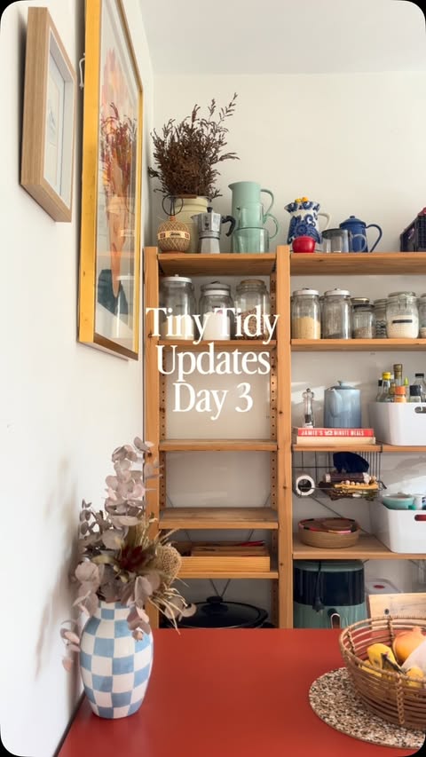 Instagram post by @thetidyapartment for from Our Place. Caption reads: Ad // gifted from @ourplace. Unlike the curtain on....