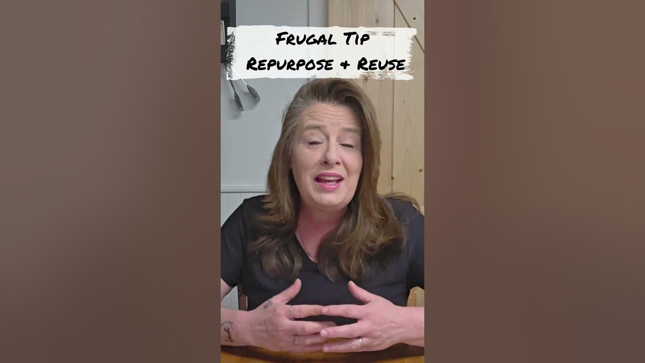 YouTube post by @HomesteadCorner for Wallaby Goods. Caption reads: Frugal Tip ~ Repurpose & Reuse.