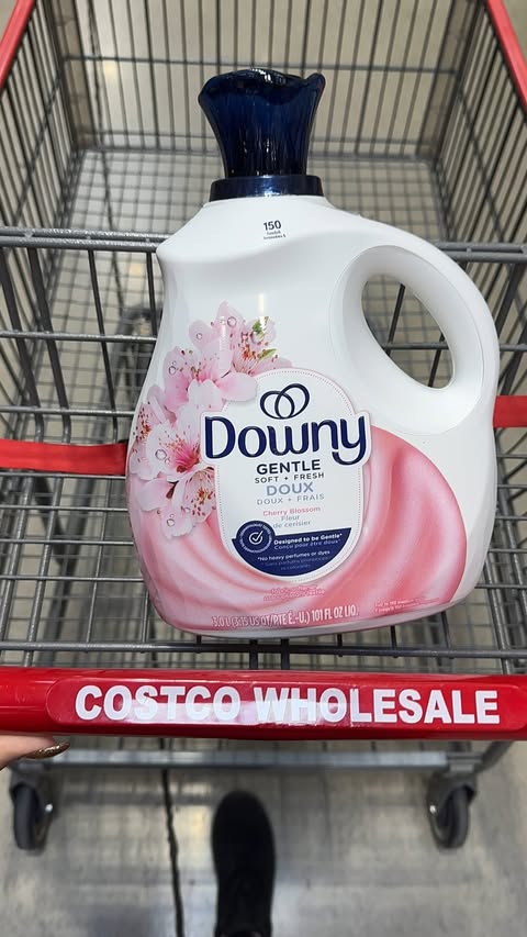 Instagram post by @livingonaloonie for Downy. Caption reads: #ad | New Costco Canada Find: The @downy Cherry....