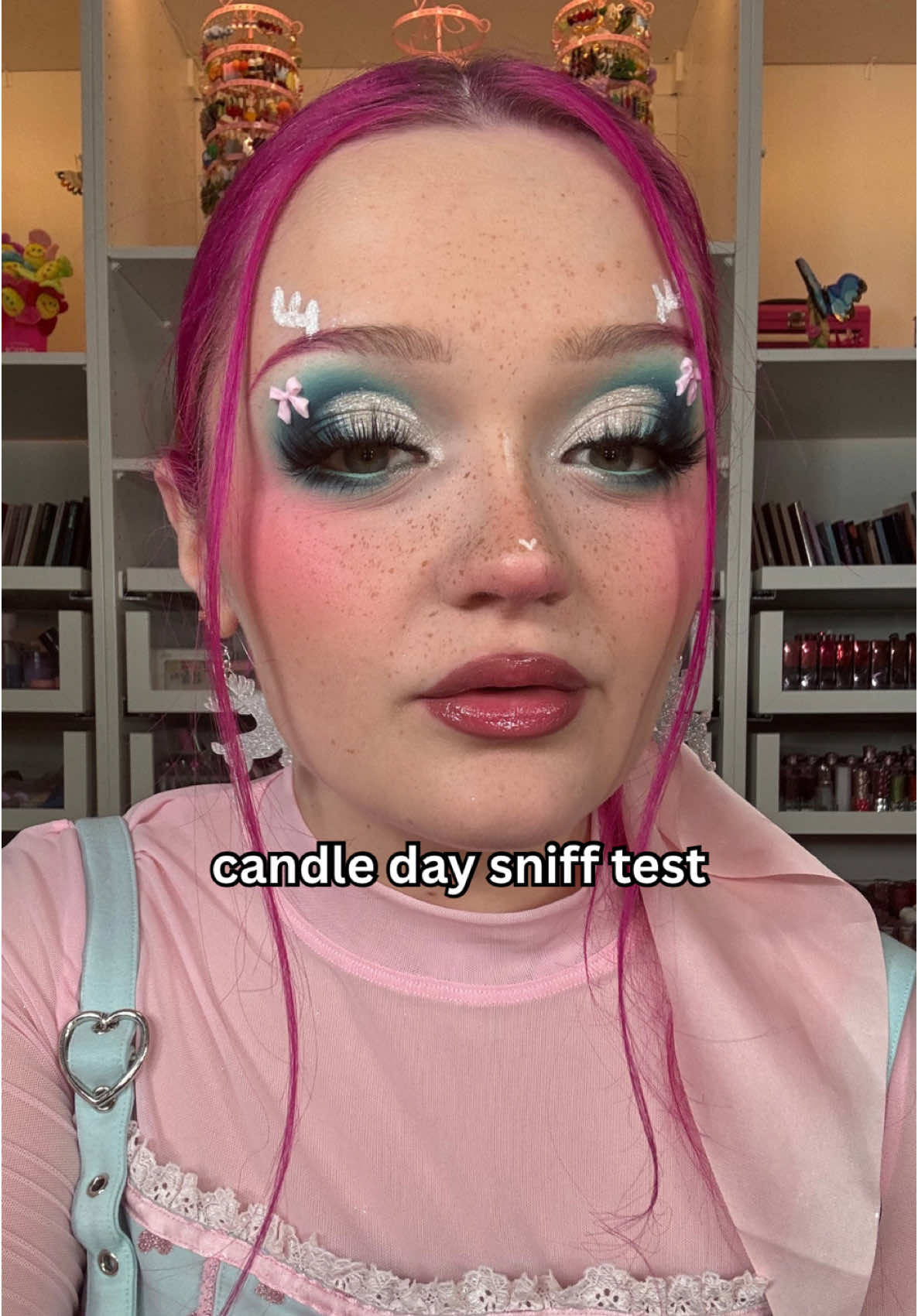 TikTok post by @linsmakeuplooks for Bath & Body Works. Caption reads: the pickle candle is reserved for special niche....