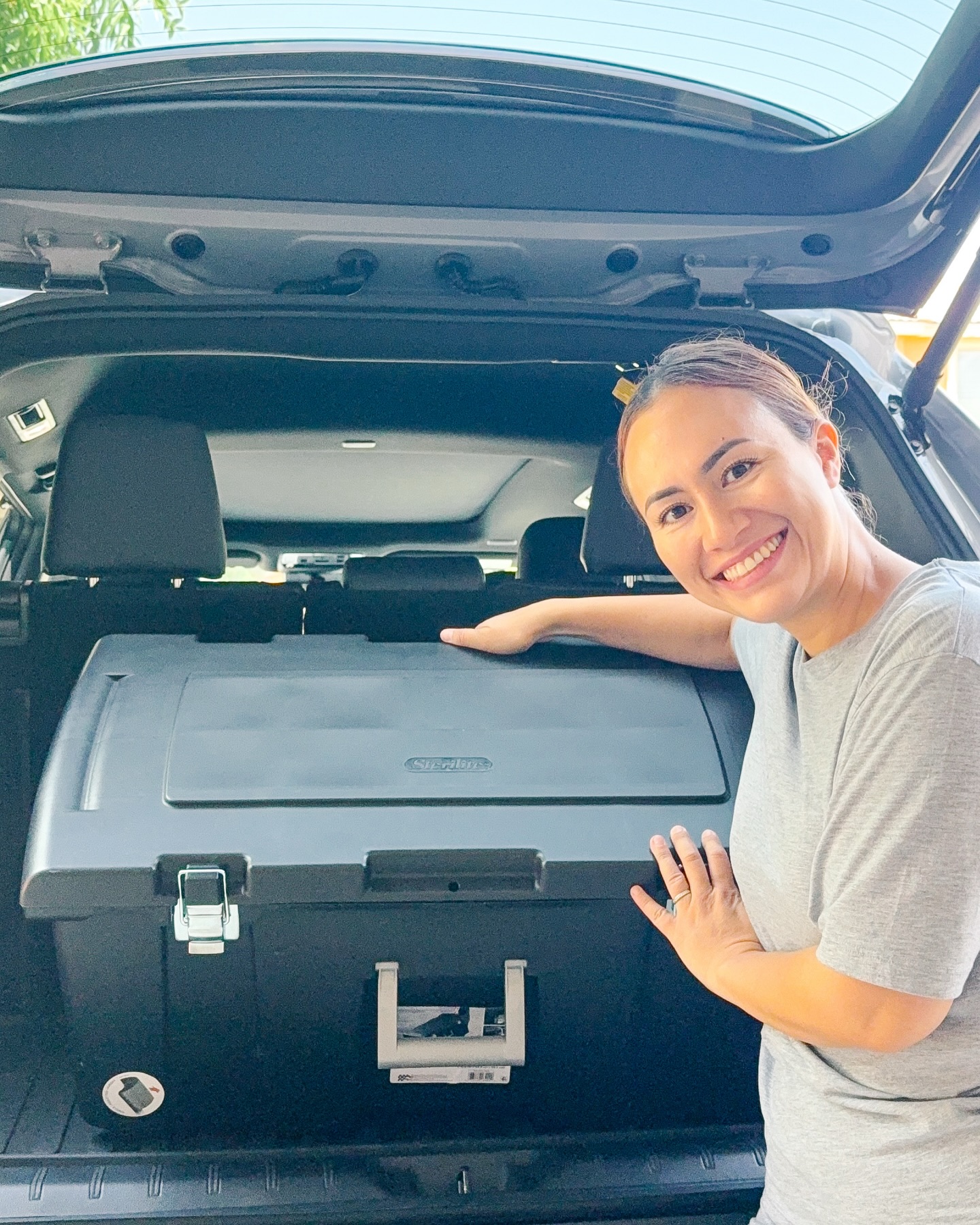 Instagram post by @_growinglittlehumans_ for Sterilite Corporation. Caption reads: #sponsored I used to pack for road trips in 5....