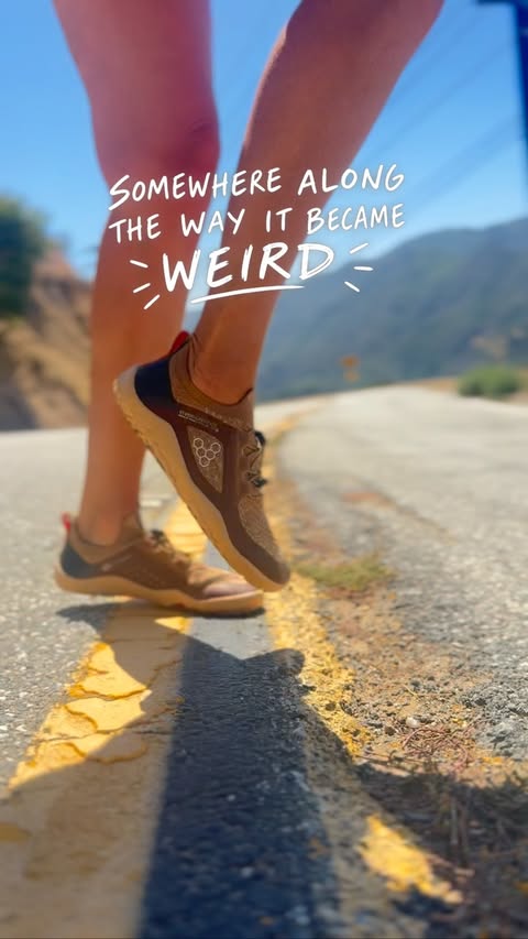 Instagram post by @natashabailleres for VIVOBAREFOOT. Caption reads: [...] improv hopscotch and sign me up. My....