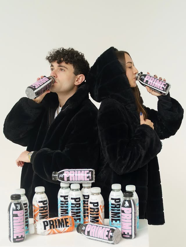 Instagram post by @azelbeatbox for DrinkPrime. Caption reads: Cozy x Game-On w/ @drinkprime 🩵 📸....